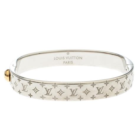 silver louis vuitton bracelet|louis vuitton bracelet with lock.